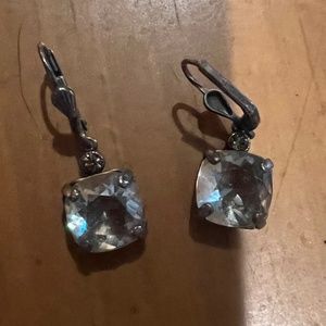 Mariana Silver Crystal Earrings
